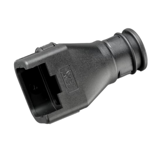 Harnessflex CI12-DT6 Deutsch 6-Way connector to NC12/NW10 conduit interface - Black